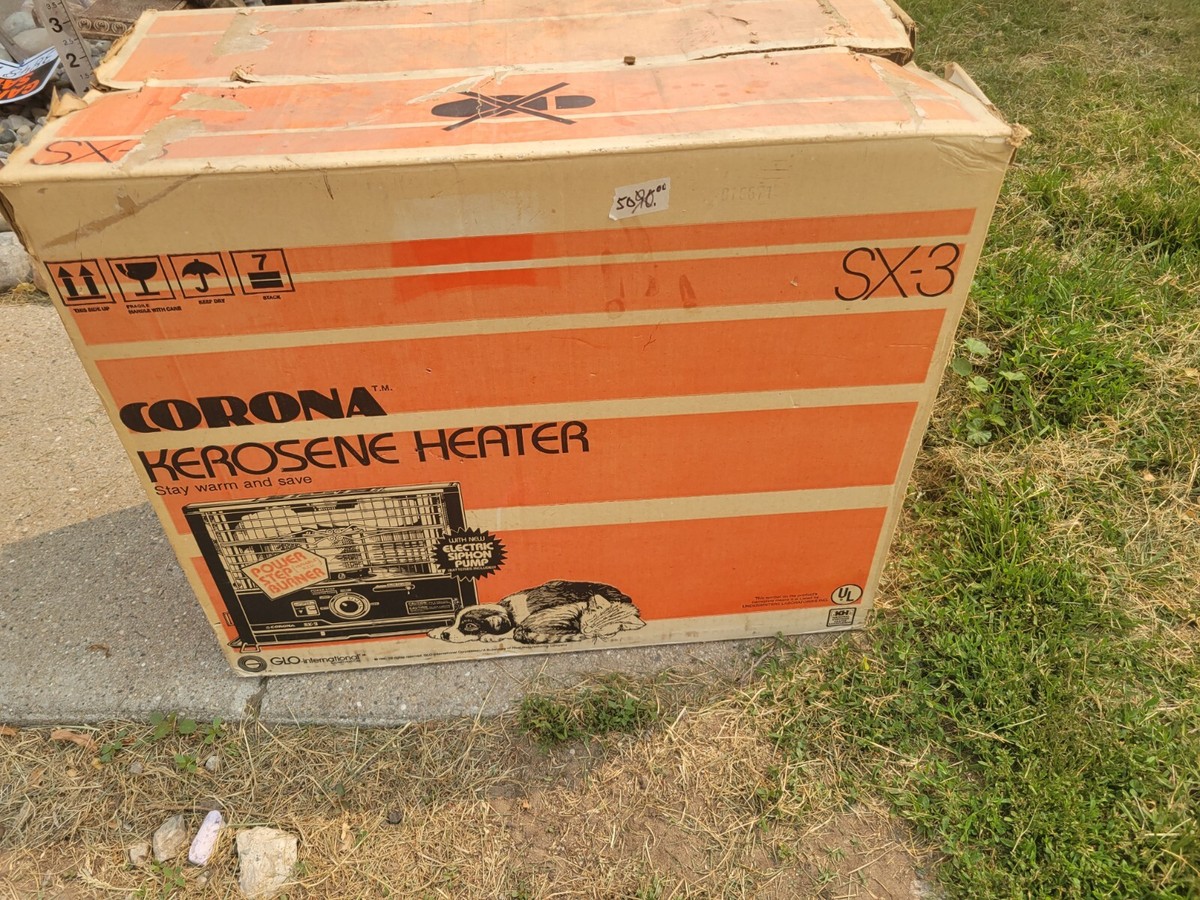 Vintage Corona SX-3 Radiant Portable Kerosene Space Heater Stove Brown Japan Vintage Corona SX-3 Radiant Portable Kerosene Space Heater Stove Brown Japan