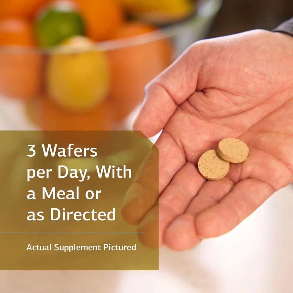 Proceso Estándar Calcifood Absorción Calcio Construir Fuerza Huesa, 100 Obleas Foto 3 de 4