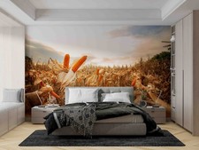 3D Maize  Cloud Sky Corn Stalk Self-adhesive Removeable Wallpaper Wall Mural 262