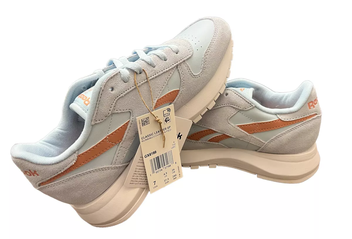 Reebok Classic Leather SP GX6199 Women s Glass Blue Canyon Coral Shoes Size 7