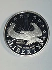 Liberty Eagle Engravable Bullion. 999 Silver 1oz Round Silvertown Medallion