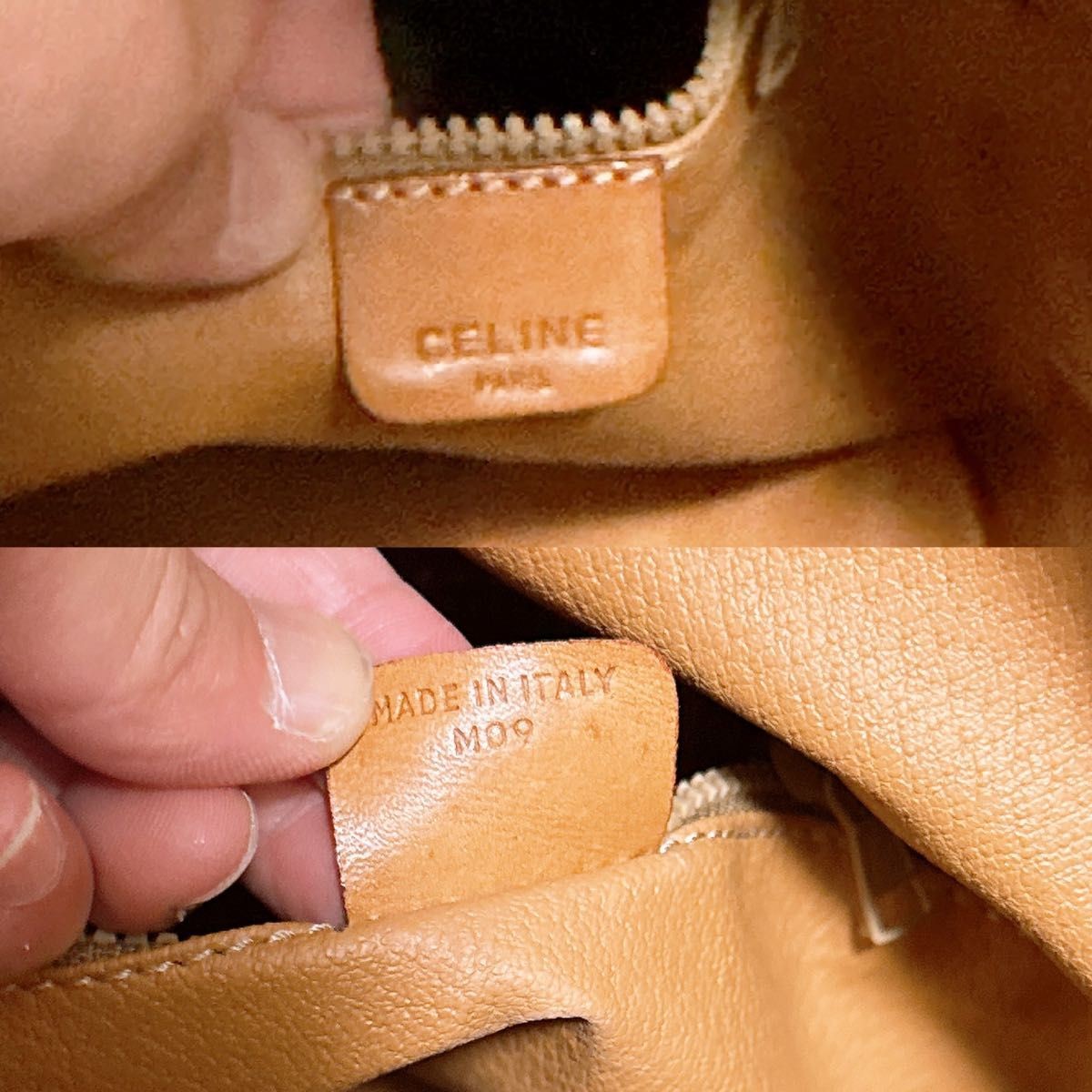 CELINE Macadam Pattern PVC Drawstring Shoulder Ba… - image 9