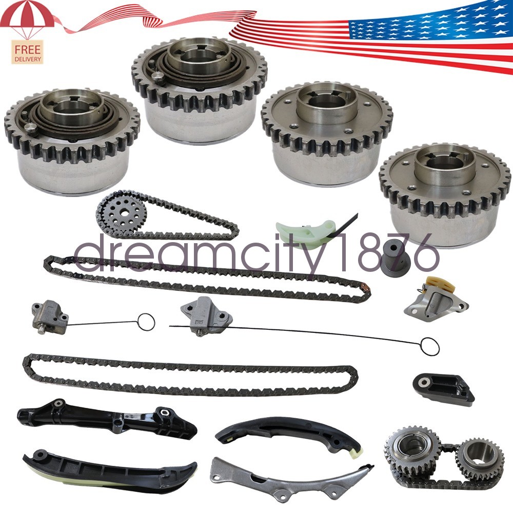 Timing Chain Kit Camshaft Phaser Fit Maserati Quattroporte S Ghibli S Q4 Levante