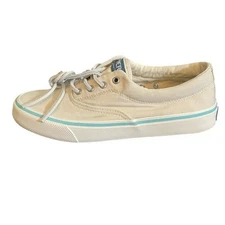 Sperry Top Sider Men's Sneakers 7 Striper 11 Canvas Blue White Casual Shoes NIB