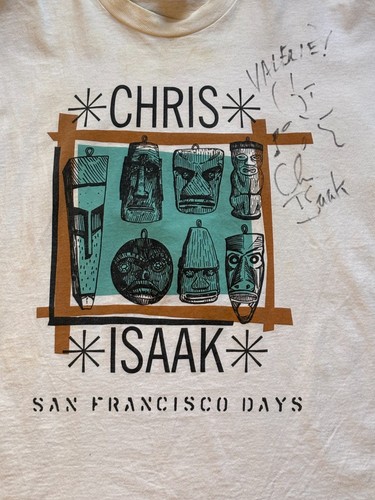 CHRIS ISAAK SIGNED 1993 TOUR TEE – SAN FRANCISCO DAYS