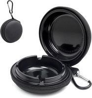 Taschenaschenbecher Mit Deckel, Tragbarer Aschenbecher, Reiseaschenbecher Mit Sc