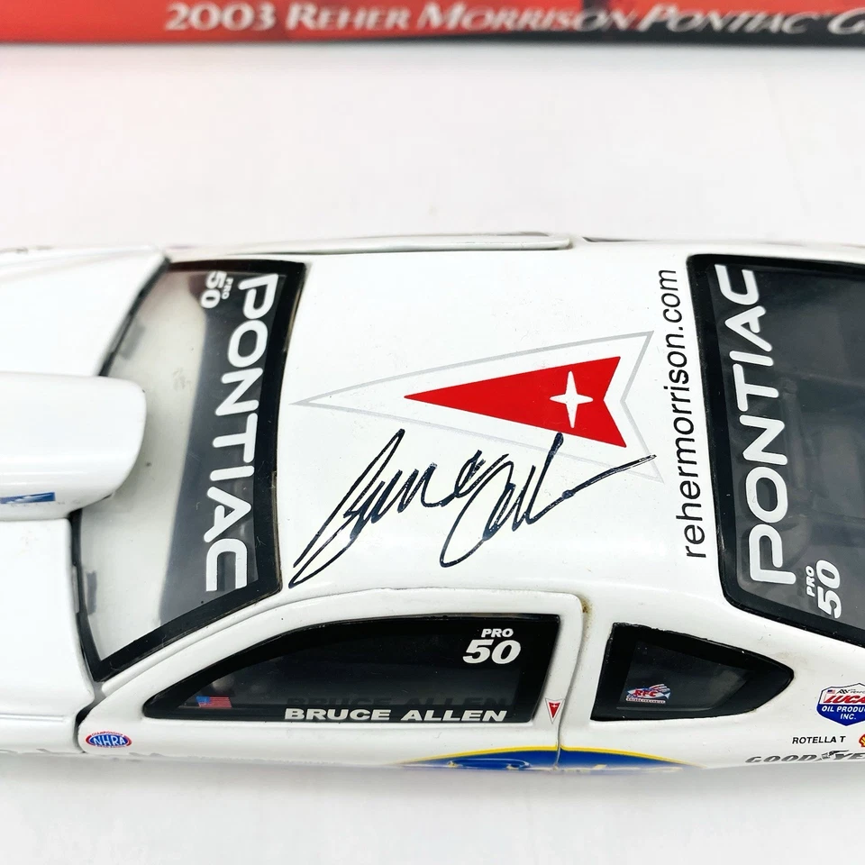 SIGNED NHRA Bruce Allan 1:24 Diecast PMC Reher-Morrison Pro Stock - Image 4 of 4