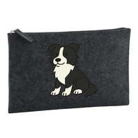 Kulturbeutel Border Collie Border Comic Geschenkidee Border Collie Geschenk PräS