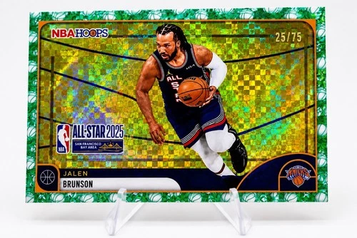 Jalen Brunson 2026 Topps NBA Hoops All Star Green foil 25/75 #278 NY Knicks