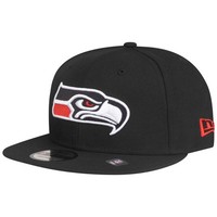 New Era 9Fifty Snapback Cap - Seattle Seahawks Schwarz / Rot