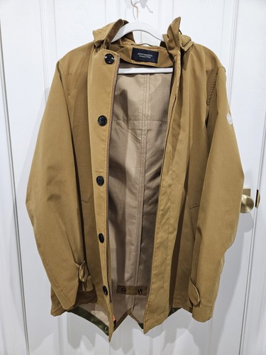 Chaqueta SCOTCH & SODA Hombre Talla Mediana Parka Cremallera Con Capucha Forrada Ligera - Imagen 2 de 9