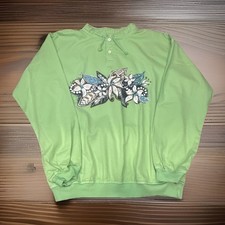 Crazy Shirts Hawaii Original Key Lime Dyed Lightweight Pullover USA Size Small