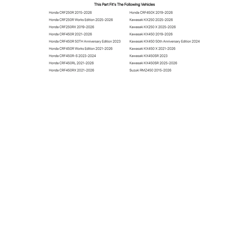 Bujes de horquilla exteriores Race Tech para Suzuki RMZ450 2015-2022 Foto 4 de 4