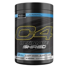 C4 Ultimate Shred Pre-Workout Powder, Ice Blue Razz, 11.1 oz (316 g)