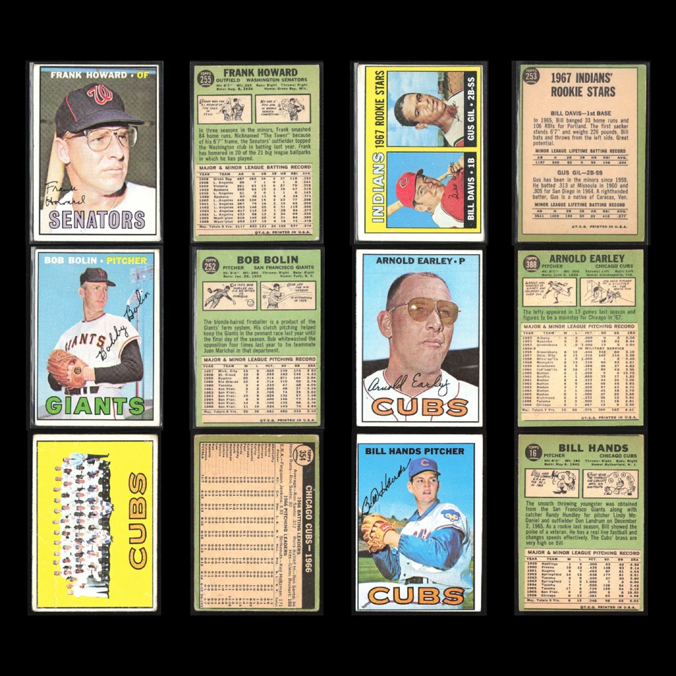 1967 Topps Lot 50 Vintage Baseball Cards Dealer Bulk Set Builder Commons VG MLB - Image 4 of 4