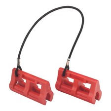 HZEL Hydraulic Steering Lock, 4" Steer Stop Outboard Motor Red