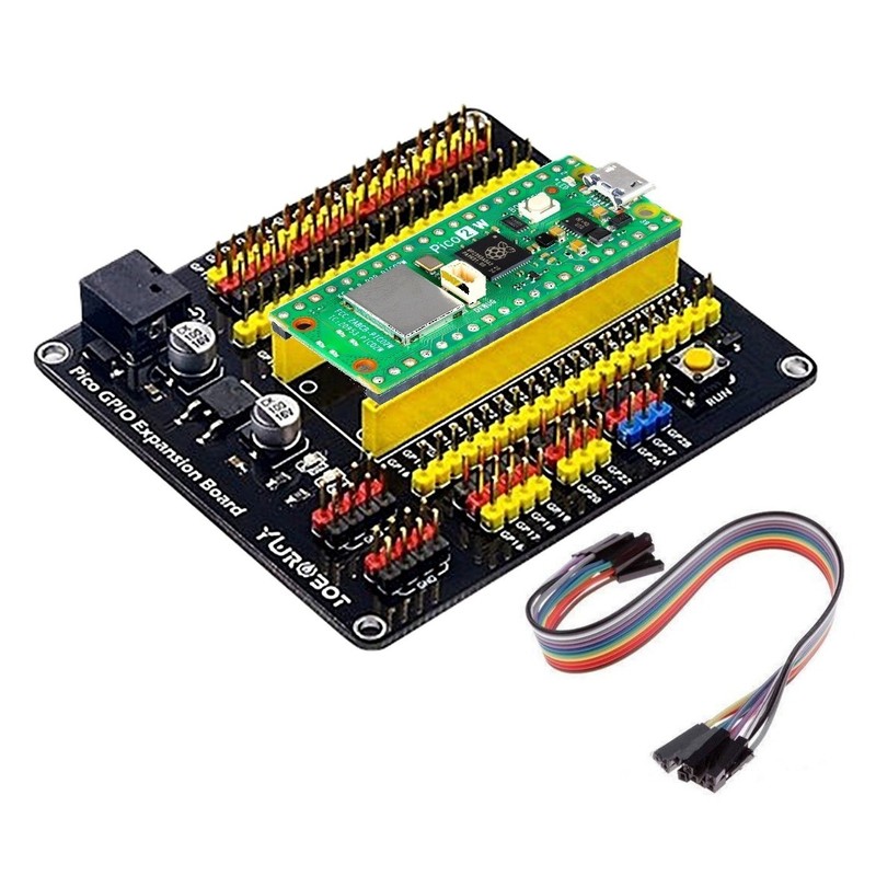 GPIO Expansion Board Breakout for Raspberry Pi Pico with optional PICO 2W RP2350