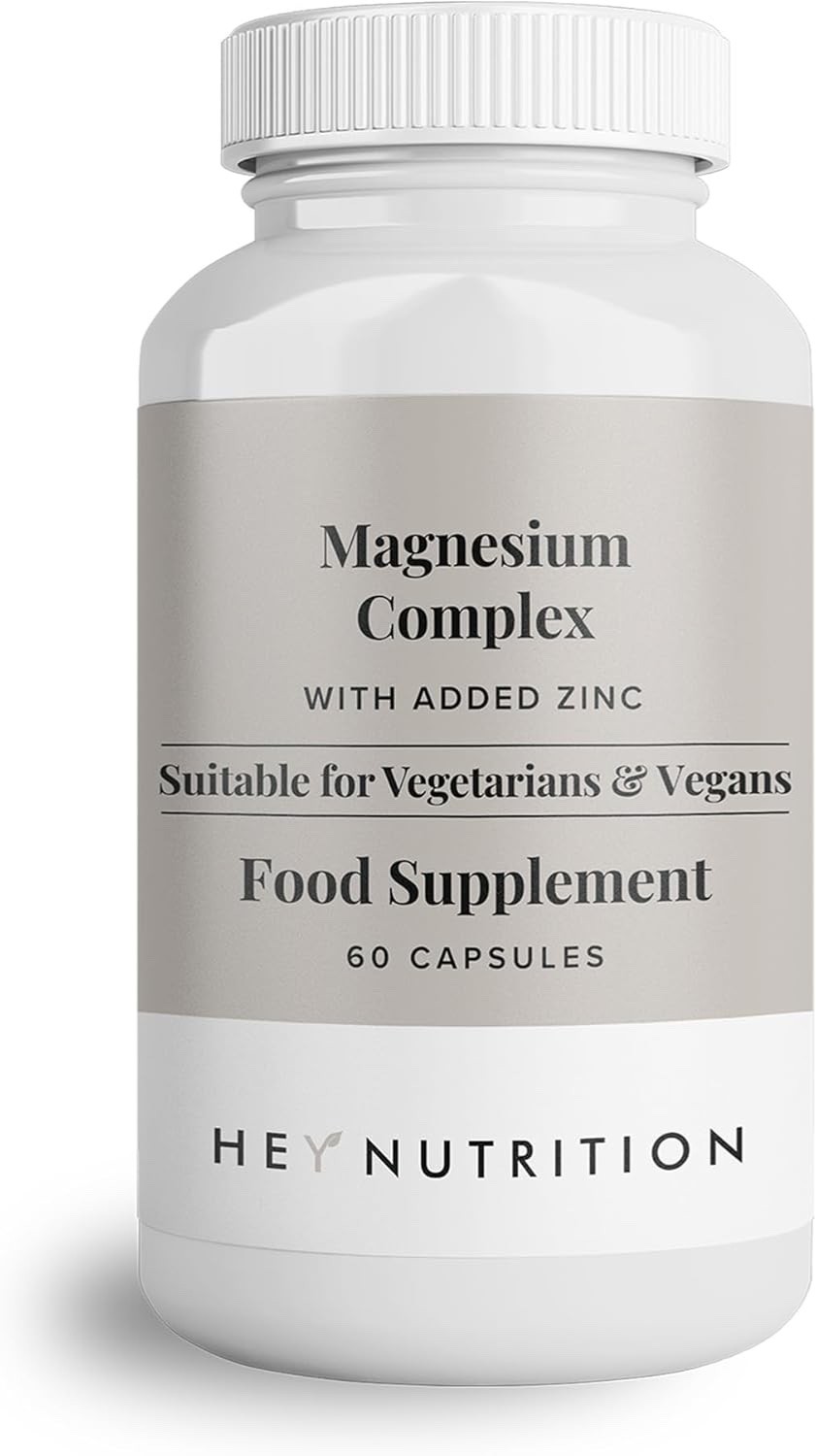 Hey Nutrition Magnesium Supplement Complex High Strength 205mg. 60 Capsules