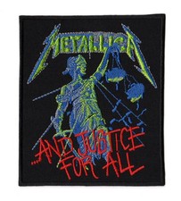 Metallica And Justice For All Patch Embroidered Sew On Band Logo Heavy Metal
