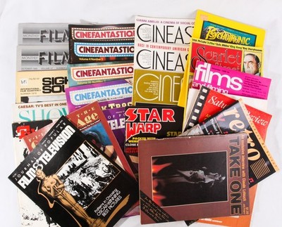 Classic Movie Magazines, Lot of 24, 1960s to 1990s, Star Warp, Cineaste, +