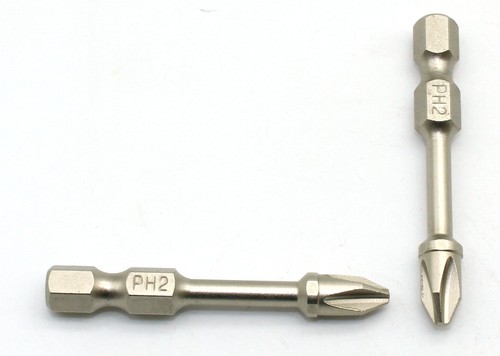 TMAX 7-tlg. 2" (50mm) PH2 Schraubendreher Bit Set S2 Stahl hohes Drehmoment mit 1/4" Schaft - Bild 3 von 3