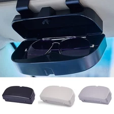 Car Sun Visor Sunglasses Holder Box Storage Portable Eyeglasses Case Protector