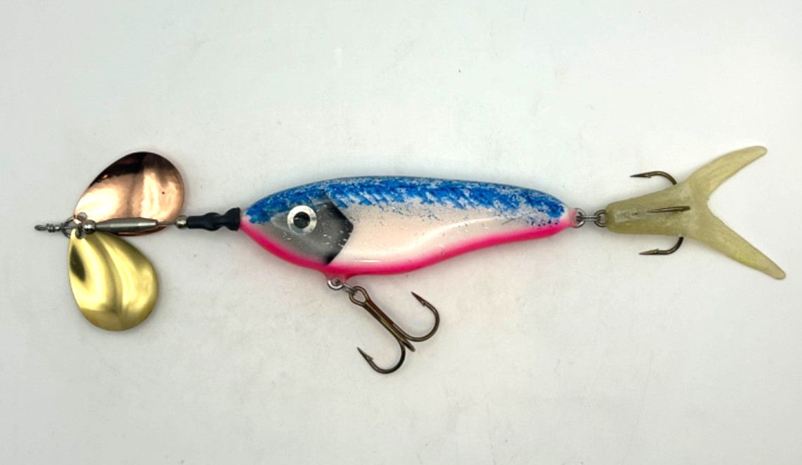 Custom Toxic Musky Lures Mini Elixir Rainbow Trout Spinnerbait Muskie NEW - Image 2