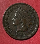1869 US Indian Head Cent! XF Details! SHARP! Semi Key Date! Old US Coin!