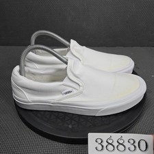 Vans Classic Slip-On Shoes Womens Size 9 Whit...