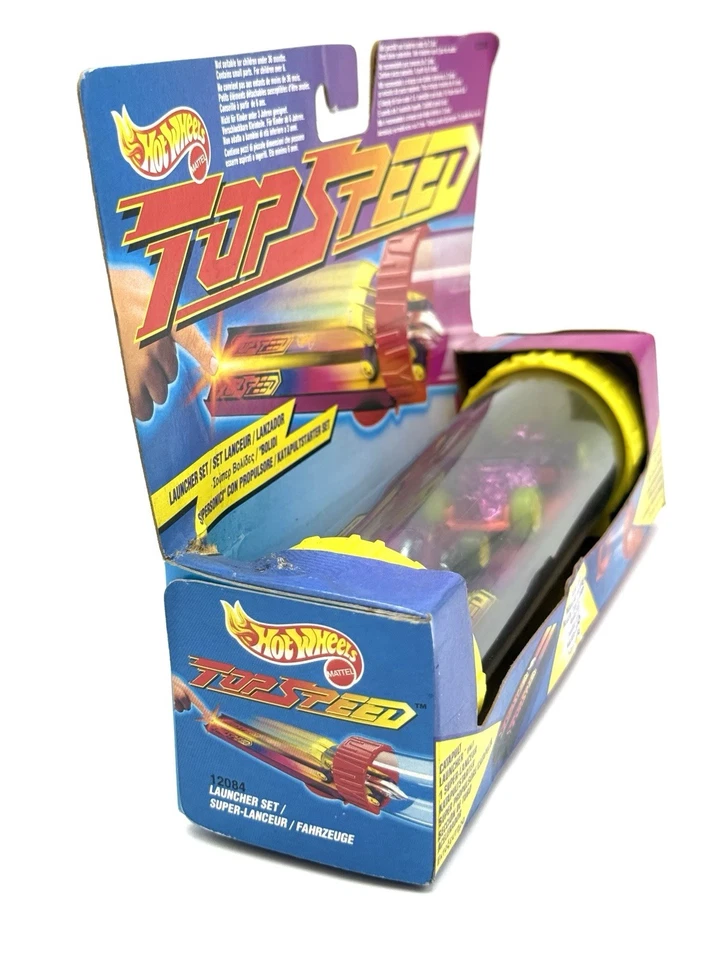 Hot Wheels Top Speed 2 Pack Road Vac Shock Rod 1994 Catapult Launcher NIB FT15 - Immagine 2 di 4