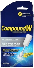 Compund W Freeze Off Wart Removal System Maximum Freeze Precision Tip 8 Count