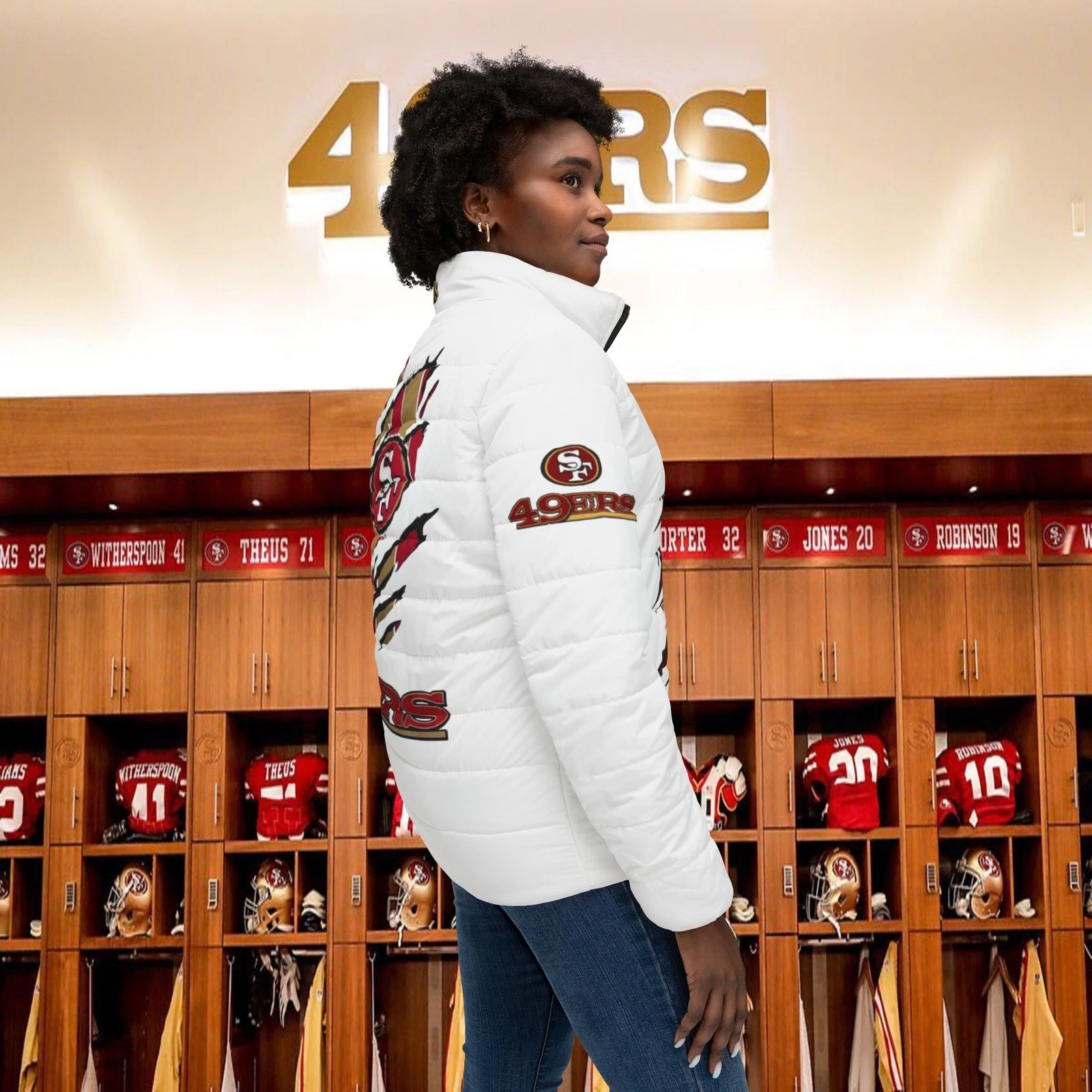 San Francisco 49ers Logo Puffer Jacket