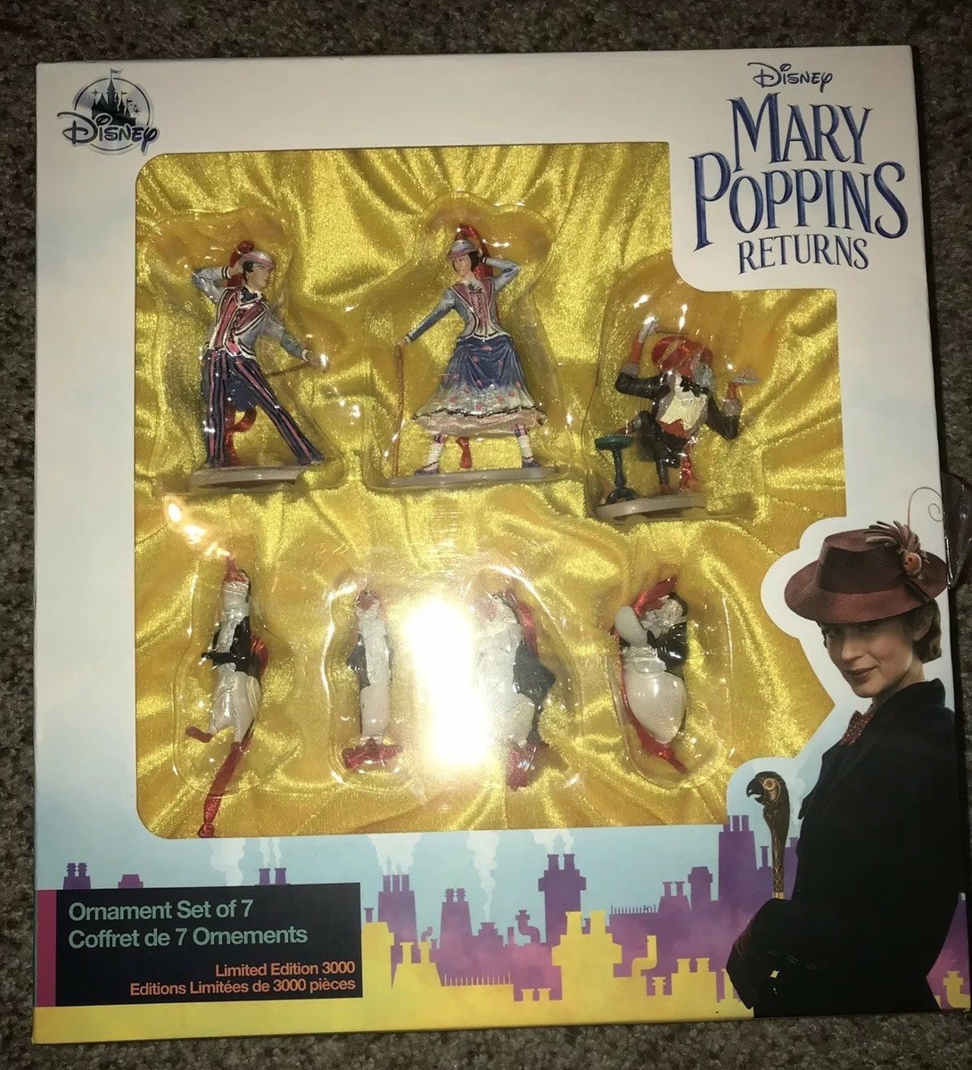 Disney Store Mary Poppins Returns Ornament Set - Limited Edition
