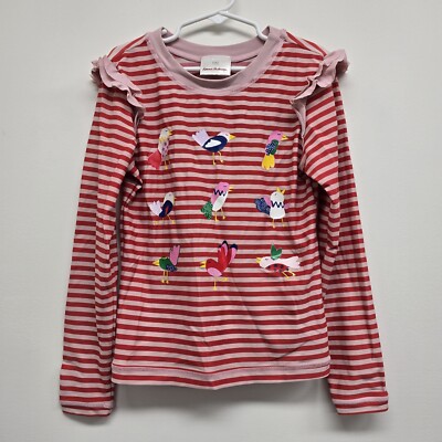 Hanna Andersson Long Sleeve Rash Guard Swim Top Size 130cm