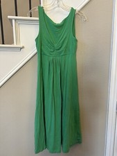 J Crew Green Sleeveless A Line Dress Size Small