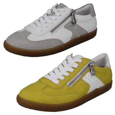 Ladies Rieker T-Shaped Suede Detail Trainers 'L9700'