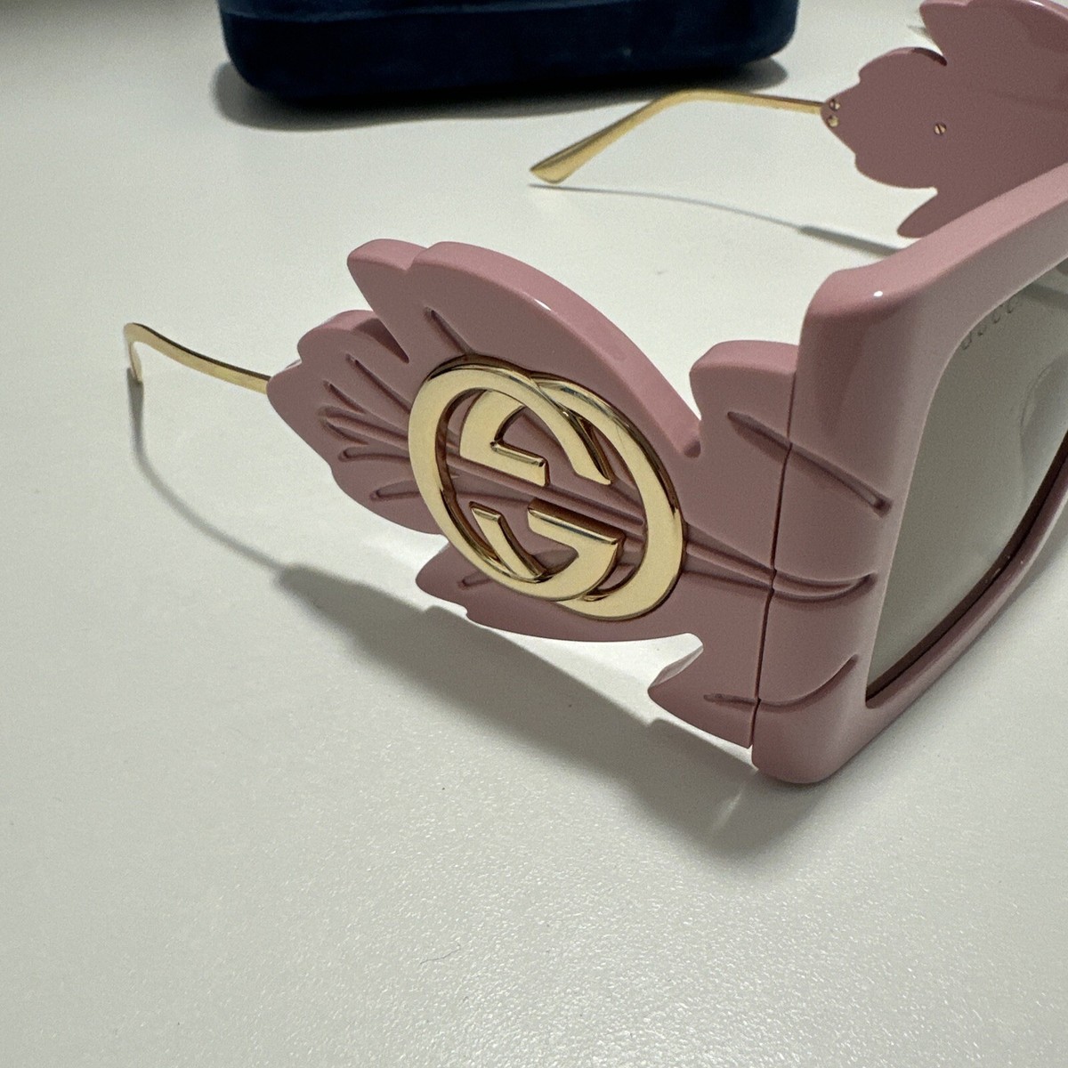Authentic Gucci Square Wings Sunglasses GG0535S Dark Havana 