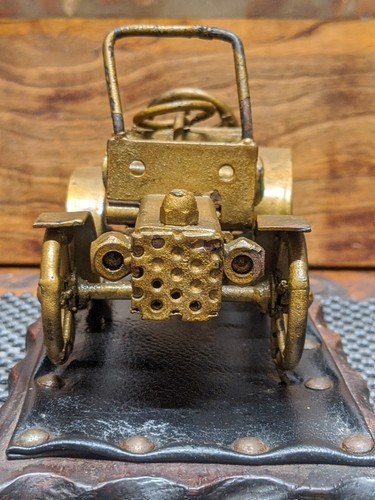 FOLK-ART Vintage MODEL 'T'CAR Handmade Scrap Hardware Pieces - Picture 5 of 10