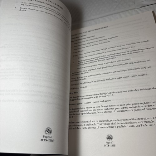 NETA Maintenance Testing Specifications 2001 & 2005 Electrical Power Books - Picture 5 of 8