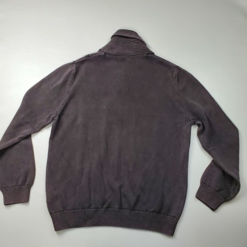Paradise Collection Men's Pullover Sweater Shawl Neck Ribbed Textured Size L - Picture 8 of 9