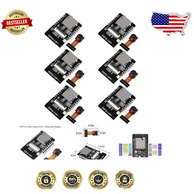 6-Pc Dual-Mode CAM WiFi & Bluetooth Development Board - Enhance Your Projects