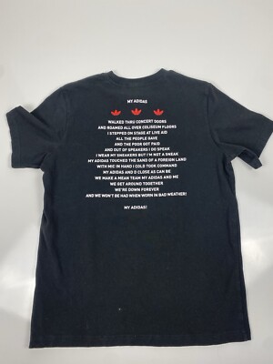 Adidas Originals x RUN DMC-My Adidas & Lyrics T-Shirt Men's Adidas Originals x RUN DMC-My Adidas & Lyrics T-Shirt Men's