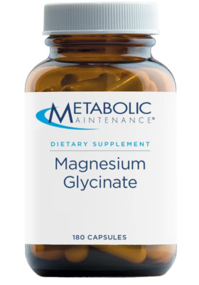 Metabolic Maintenance Magnesium Glycinate 125 mg Mag Bisglycinate 180 Capsules