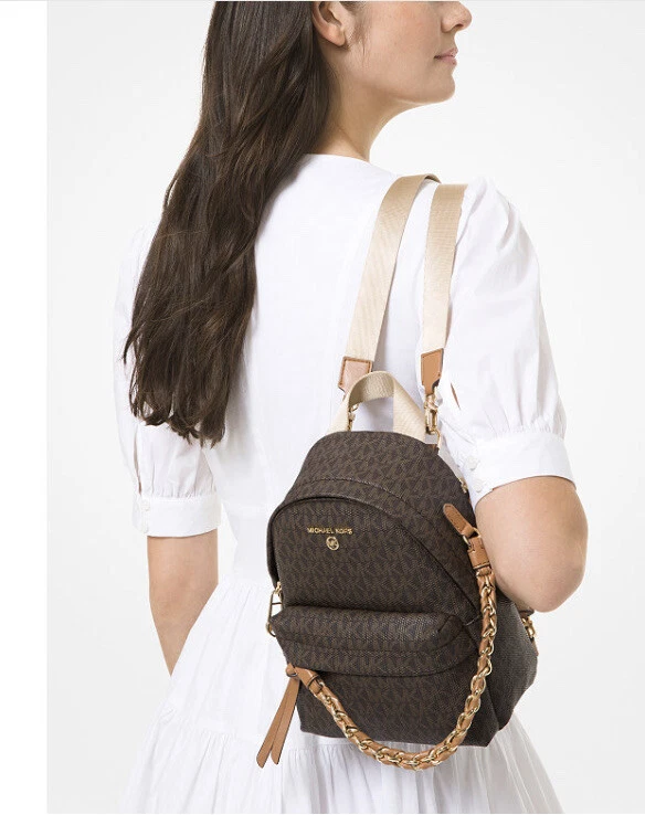 Slater Medium Logo Stripe Backpack  Michael Kors