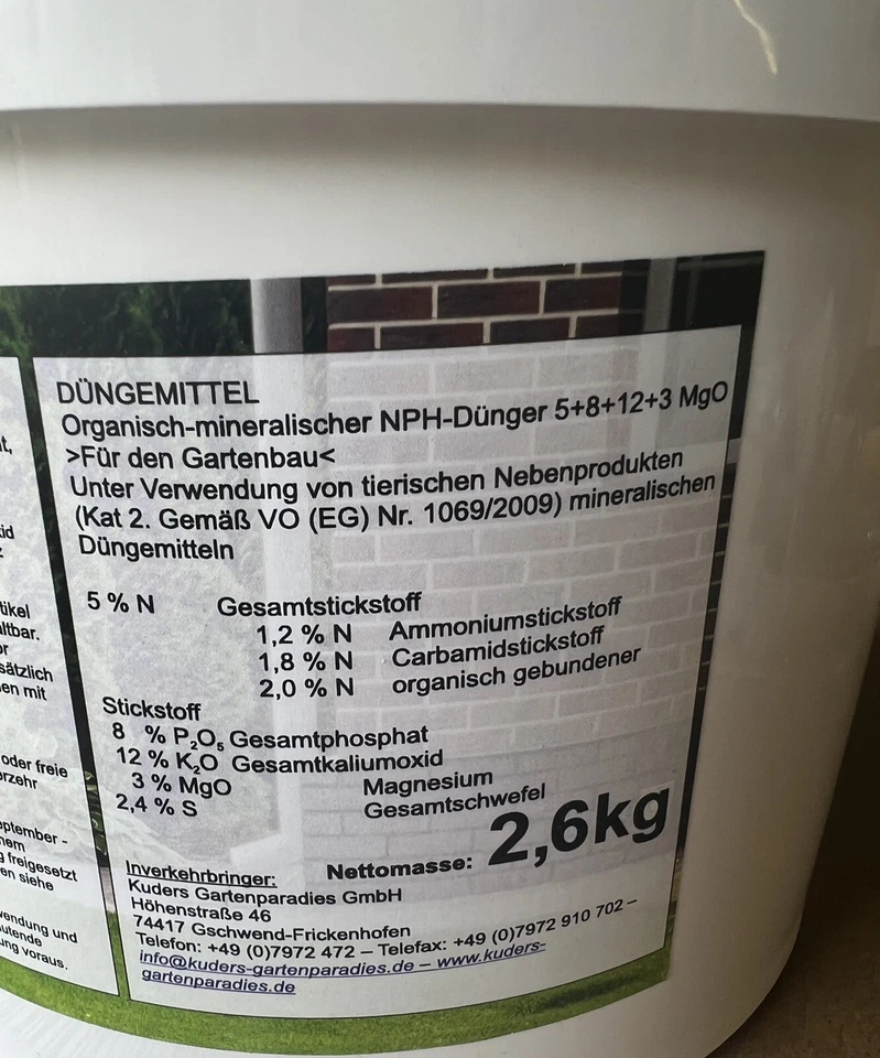 Kuders Spätsommer und Herbstrasendünger 2,6 Kg (B-Ware) - Bild 3 von 4
