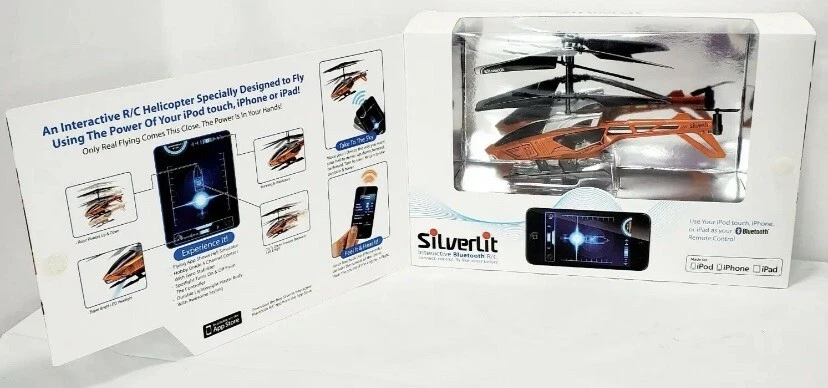 New Silverlit Interactive Bluetooth RC BluTech Heli Orange USBRecharge Clearance - Image 4 of 4