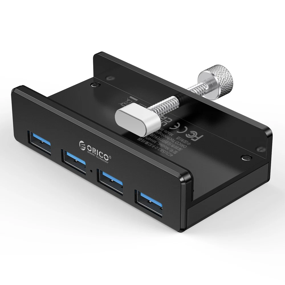 ORICO USB 3.0 Hub Aluminum 4Port USB Splitter Powered USB Hub for Monitors/