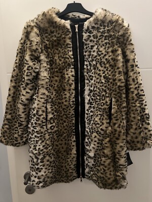 Zara Leo Faux Fur Mantel 