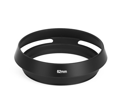 Zunedhys Gegenlichtblende | 62mm Metall | Mit Schraubbefestigung | Für Kameraobjektive