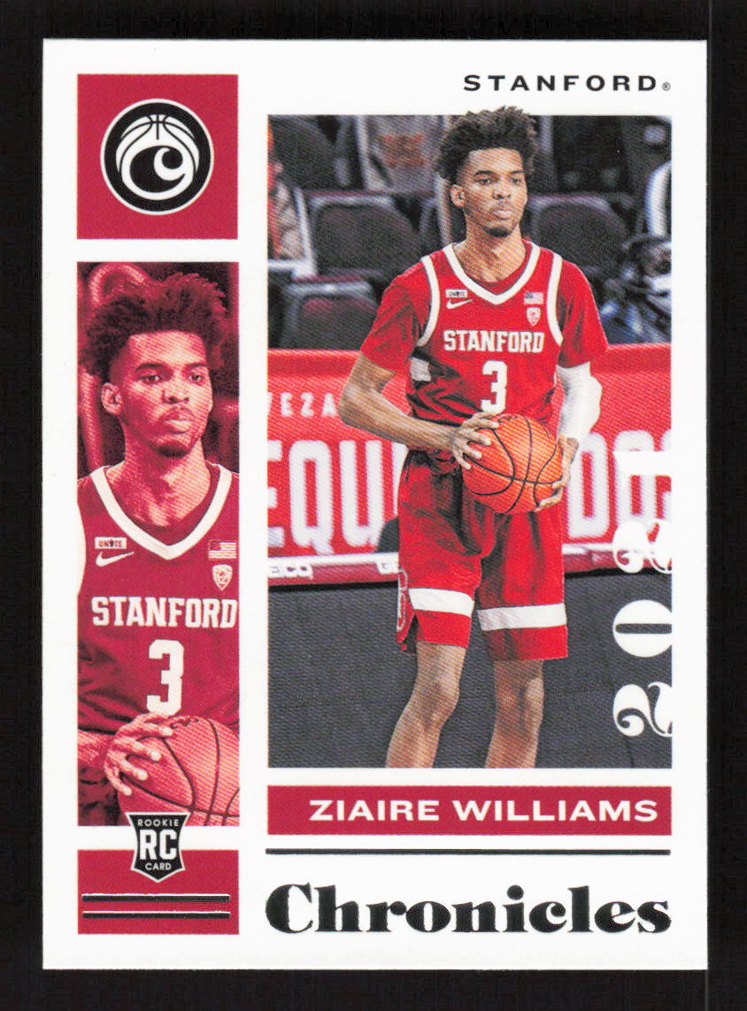 2021 Panini Chronicles Draft Picks #16 Ziaire Williams Stanford Cardinal